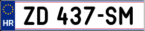 Trailer License Plate